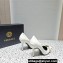 Versace Heel 9.5cm Gianni Ribbon Pumps Patent Leather White 2023