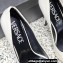 Versace Heel 9.5cm Gianni Ribbon Pumps Patent Leather White 2023