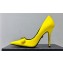Versace Heel 9.5cm Gianni Ribbon Pumps Patent Leather Yellow 2023