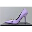 Versace Heel 9.5cm Gianni Ribbon Pumps Patent Leather Purple 2023