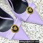 Versace Heel 9.5cm Gianni Ribbon Pumps Patent Leather Purple 2023