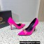 Versace Heel 9.5cm Gianni Ribbon Pumps Patent Leather Fuchsia 2023