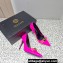 Versace Heel 9.5cm Gianni Ribbon Pumps Patent Leather Fuchsia 2023