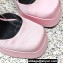 Versace Heel 11cm Aevitas Single Platform 4cm Pumps Satin Pink 2023