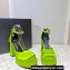 Versace Heel 11cm Aevitas Single Platform 4cm Pumps Satin Green 2023