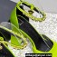 Versace Heel 11cm Aevitas Single Platform 4cm Pumps Satin Green 2023