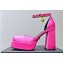 Versace Heel 11cm Aevitas Single Platform 4cm Pumps Satin Dark Pink 2023