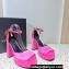 Versace Heel 11cm Aevitas Single Platform 4cm Pumps Satin Dark Pink 2023