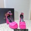 Versace Heel 11cm Aevitas Single Platform 4cm Pumps Satin Dark Pink 2023