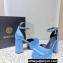 Versace Heel 11cm Aevitas Single Platform 4cm Pumps Satin Blue 2023