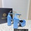 Versace Heel 11cm Aevitas Single Platform 4cm Pumps Satin Blue 2023