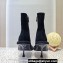 JW Anderson Heel 9cm Bumper-tube short leather boots Suede Black 2023