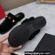 Valentino Shearling Roman Stud Sabots Slip On Mules Black