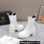 Versace Calfskin Chelsea Boots White 2023