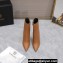 Versace Heel 10cm Calfskin Pin-Point Ankle Boots Brown 2023