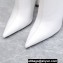 Versace Heel 10cm Calfskin Pin-Point Ankle Boots White 2023