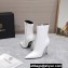 Versace Heel 10cm Calfskin Pin-Point Ankle Boots White 2023