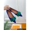 Louis Vuitton Blossom Flat Ballerinas Suede Blue/Green with Bow 2023