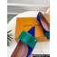 Louis Vuitton Blossom Flat Ballerinas Suede Blue/Green with Bow 2023