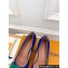 Louis Vuitton Heel 6cm Blossom Pumps Suede Blue/Green with Bow 2023