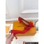 Louis Vuitton Heel 6cm Blossom Pumps Suede Red with Bow 2023