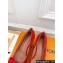 Louis Vuitton Heel 6cm Blossom Pumps Suede Red with Bow 2023