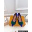 Louis Vuitton Heel 8cm Blossom Pumps Suede Blue/Green with Bow 2023