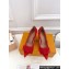 Louis Vuitton Heel 8cm Blossom Pumps Suede Red with Bow 2023