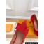 Louis Vuitton Heel 8cm Blossom Pumps Suede Red with Bow 2023