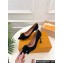 Louis Vuitton Heel 8cm Blossom Pumps Suede Black with Bow 2023