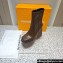 NAKED WOLFE Heel 14.5cm Jane Platform 6cm Leather Heeled-boots Coffee 2023