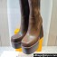 NAKED WOLFE Heel 14.5cm Jane Platform 6cm Leather Heeled-boots Coffee 2023