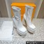 NAKED WOLFE Heel 14.5cm Jane Platform 6cm Leather Heeled-boots White 2023