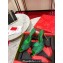 Christian Louboutin Heel 10cm Me Dolly Glittered calf leather Mules Green