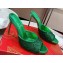 Christian Louboutin Heel 10cm Me Dolly Glittered calf leather Mules Green