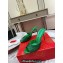 Christian Louboutin Heel 10cm Me Dolly Glittered calf leather Mules Green