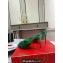 Christian Louboutin Heel 10cm Me Dolly Glittered calf leather Mules Green