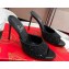 Christian Louboutin Heel 10cm Me Dolly Glittered calf leather Mules Black