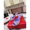 Christian Louboutin Heel 10cm Me Dolly Glittered calf leather Mules Purple