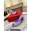 Christian Louboutin Heel 10cm Me Dolly Glittered calf leather Mules Purple