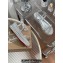 Christian Louboutin Heel 6cm Pyraclou Studded leather Spike wedge Sandals Silver