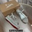 Christian Louboutin Heel 6cm Pyraclou Studded leather Spike wedge Sandals Silver