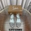 Christian Louboutin Heel 6cm Pyraclou Studded leather Spike wedge Sandals Silver