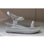 Christian Louboutin Heel 6cm Pyraclou Studded leather Spike wedge Sandals Silver