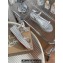 Christian Louboutin Heel 6cm Pyraclou Studded leather Spike wedge Sandals Silver