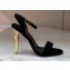 Christian Louboutin Heel 10cm Lipqueen Sandals Velvet Black
