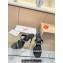 Christian Louboutin Heel 10cm Just Chain Leather Slide Sandals Black