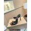 Christian Louboutin Heel 10cm Just Chain Leather Slide Sandals Black