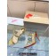 Christian Louboutin Heel 10cm Just Chain Leather Slide Sandals Gold