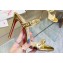 Christian Louboutin Heel 10cm Just Chain Leather Slide Sandals Gold
